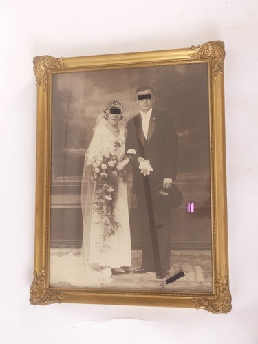 Altes studiofoto hochzeitfoto - altes,