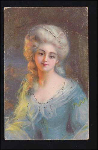 Mode barock blonde frau im - barock,